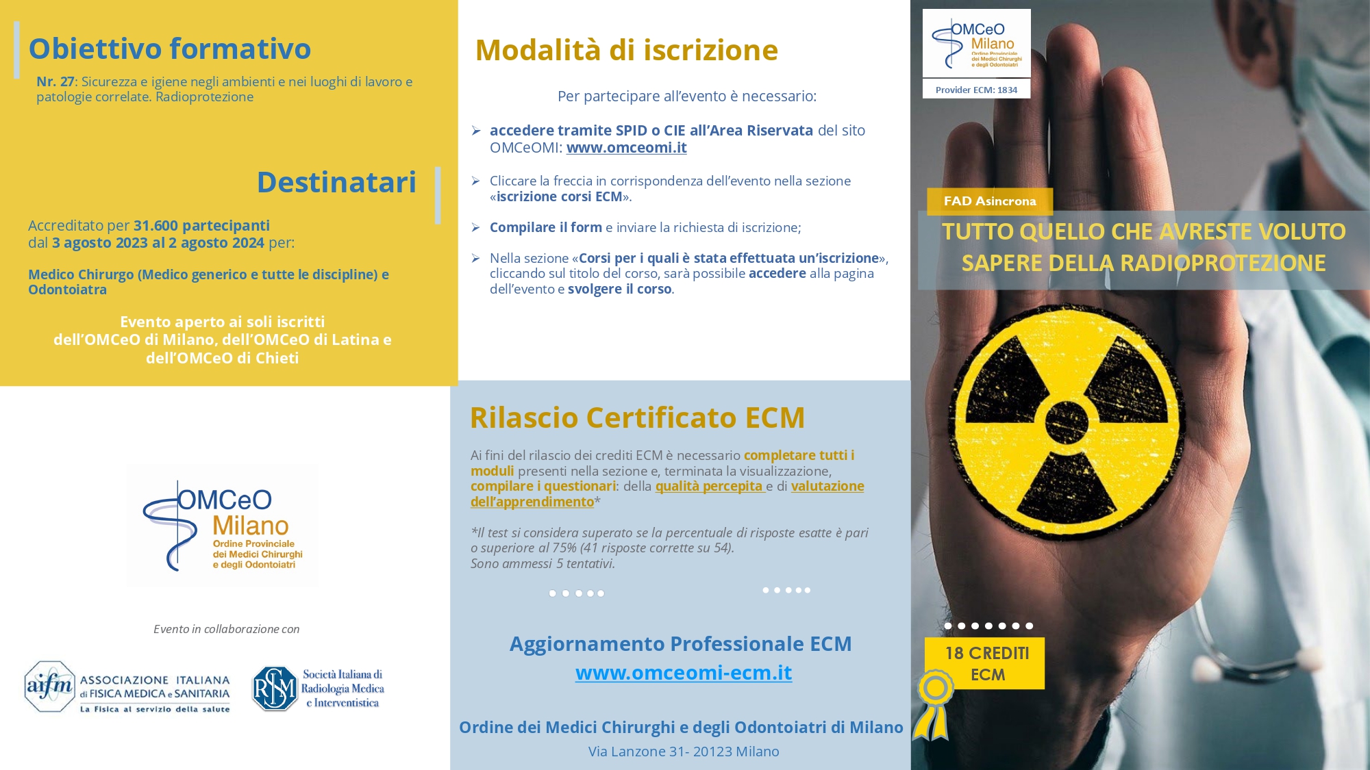 Clicca per accedere all'articolo TUTTO QUELLO CHE AVRESTE VOLUTO SAPERE DELLA RADIOPROTEZIONE